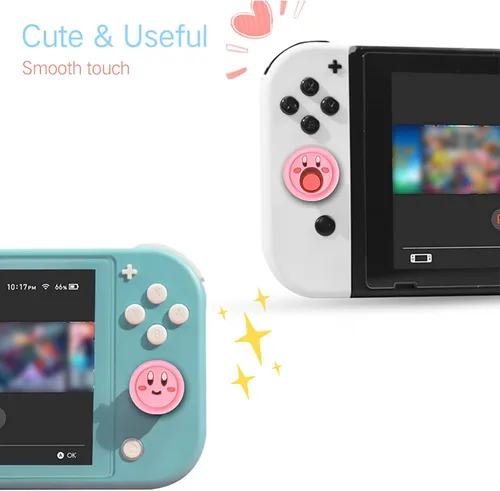 Vista 24 de PERFECTSIGHT Juego de 4 fundas para palanca de mando para Switch Lite/OLED, para Nintendo Switch, para Switch Lite/OLED, cubierta de botón analógica