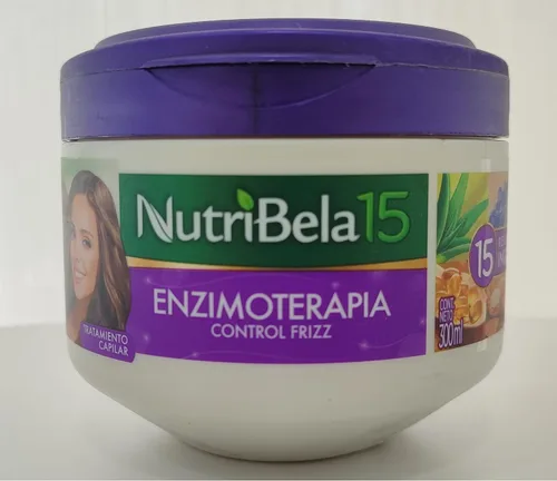 Vista 2 de Tratamiento Capilar Enzimoterapia Control Frizz Nutribela15 Reconocidos Ingredientes Enzimoterapia Control del Frizz Tratamiento Capilar 15