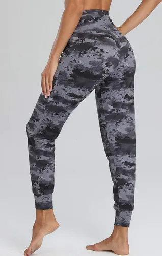 Vista 112 de Oalka - Pantalones deportivos para mujer, con cintura alta y bolsillos, para hacer deporte, yoga y entrenar