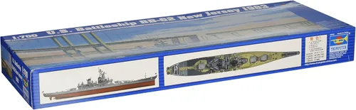 Vista 2 de Trumpeter 1/700 USS New Jersey BB62 Battleship 1983 Modelo Kit