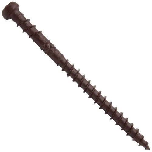Vista 29 de Tornillo de madera compuesto gris castillo de 2-3/4 pulgadas, cabeza de accionamiento Torx/Star Drive Head - Recubierto Exterior - Compatible