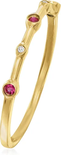 Vista 3 de RS Pure by Ross-Simons Gemstone and Diamond-Accented Ring 14kt Yellow Gold