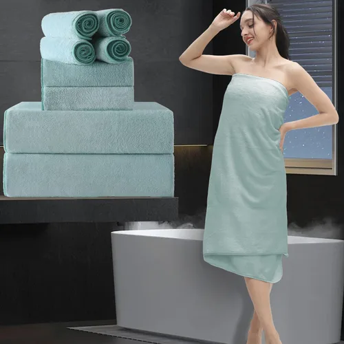 Vista 25 de Toalla de baño extra grande de 4 piezas (35 x 70 pulgadas), toalla de baño ultra suave de gran tamaño, juego de toallas de baño para baño, hotel