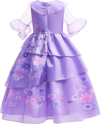 Vista 2 de Mirabell princess dress encanto cartoon style dress girl fashion clothes with bag