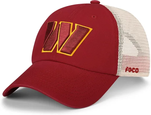Vista 18 de FOCO NFL - Gorra de camionero de malla casual con logotipo del equipo de la NFL para hombre