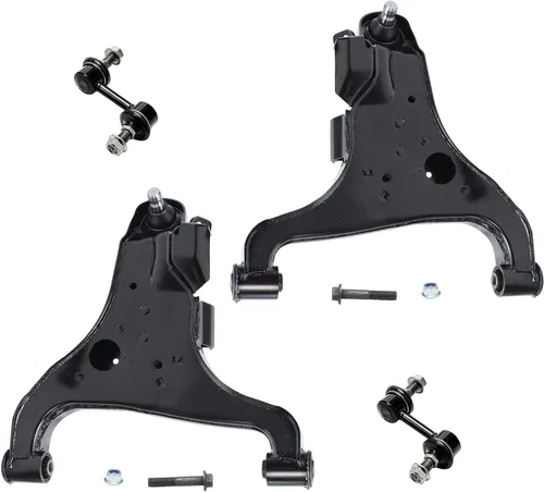 Vista 223 de Detroit Axle - 4 piezas de brazos de control traseros para Ford C-Max, Focus, Mazda 3 5, Volvo C30, C70, S40, V50, 4 brazos de control superiores e