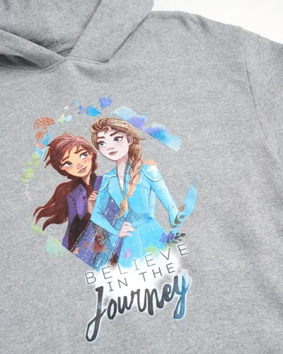Vista 3 de Disney Sudadera de princesa para niñas Frozen Elsa Anna Cenicienta Belle Moana sudadera con capucha 2T-7