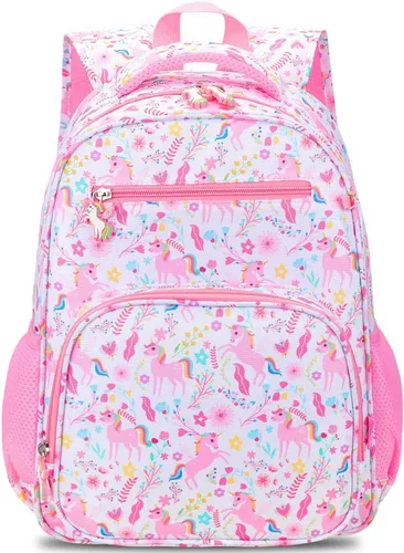 Vista 21 de RHCPFOVR Mochila infantil para niñas – Mochila para niñas de 3 a 8 años, sirena para niños, mochila escolar de 15 pulgadas para jardín de infantes