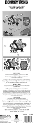 Vista 5 de Calcomanías de pared Donkey Kong y Diddy Kong, RMDM5589