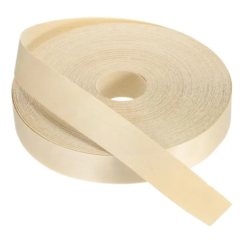 Vista 61 de PATIKIL Bandas de borde de abedul, cinta de chapa de madera de 1-1/2 pulgadas x 25 pies, bandas de borde de madera contrachapada flexible prepegadas