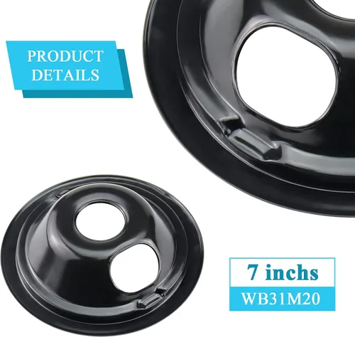 Vista 4 de WB31M20 WB31M19 - Sartenes de goteo de porcelana y WB44T10011 Horno Estufa Horno Reemplazo de Elemento para Horno GE Hotpoint Ken-more
