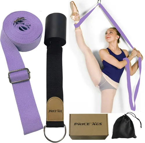Vista 9 de Estiradora de Piernas Ajustable - Banda Elástica de Ballet para Alargar - Fácil Instalación en Puerta - Correa de Piernas para Flexibilidad