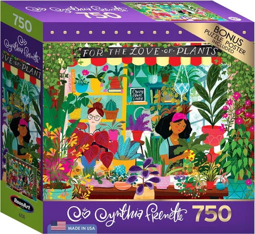 Vista 2 de RoseArt - Cynthia Frenette - por el amor a las plantas - Rompecabezas de 750 piezas para adultos