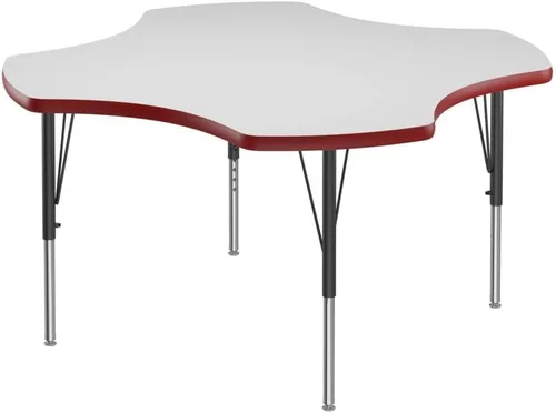 Vista 48 de Correll - Mesa rectangular de 24 x 36 pulgadas, mesa de actividades superior de borrado en seco, altura ajustable (19 a 29), laminado de alta