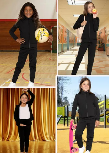 Vista 7 de STRETCH IS COMFORT Conjunto de chaqueta y chándal Cadet para niña Niño 4-16