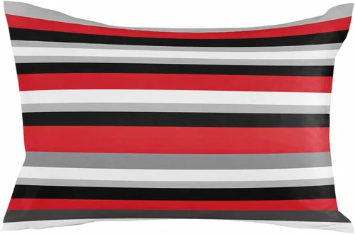 Vista 16 de Fundas de almohada de exterior impermeables de 16 x 16 pulgadas, fundas de almohada de poliéster con rayas blancas y negras, fundas decorativas
