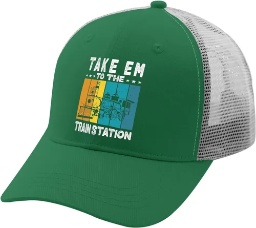 Vista 2 de Baseball Cap Take Him to The Train Station Dad Hats, Funny Dad Hat for Men