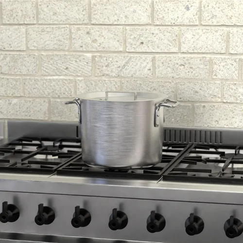Vista 3 de Olla de aluminio de peso estándar de 8 cuartos de galón con tapa