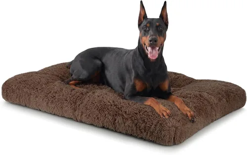 Vista 28 de JOEJOY - Almohadilla para cama para perro, cama de lujo lavable para perros, almohadilla suave antideslizante para perros pequeños, 23 x 18 Beige