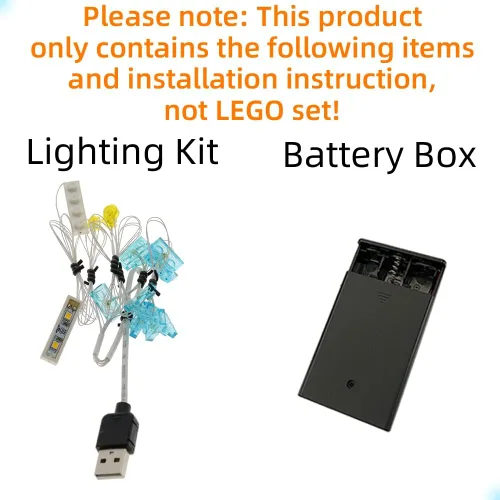 Vista 3 de GEAMENT Kit de luces LED compatible con Lego Imperial Shuttle - Juego de iluminación para modelo de construcción 75302