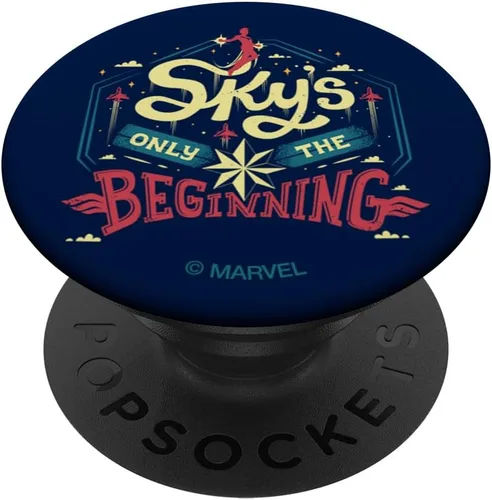 Vista 6 de Marvel Capitán Marvel Sky's Only The Beginning PopSockets MagSafe PopGrip para iPhone