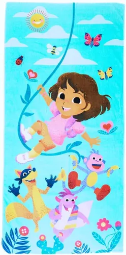 Vista 26 de Barney Classic - Toalla de baño de algodón súper suave para niños, 58 x 28 pulgadas, (producto oficial con licencia) Franco