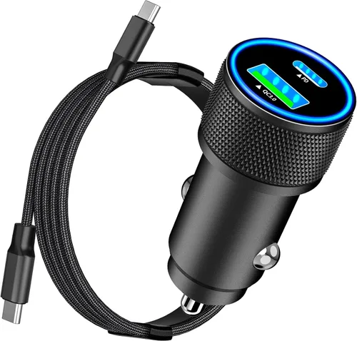 Vista 17 de Apple MFi Certified iPhone 17 Car Charger, 67W Multiport USB-C Car Charger
