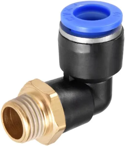 Vista 11 de M METERXITY Paquete de 10 accesorios de codo macho de tubo de empuje para conectar, conexión rápida de empuje de aire neumático, se aplica a