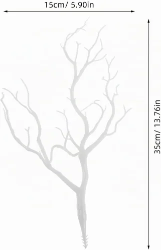 Vista 5 de LIFKOME Ramas de árbol secas de asta artificial, ramas decorativas de 13.76 pulgadas, ramas decorativas de plástico, ramas secas, decoración