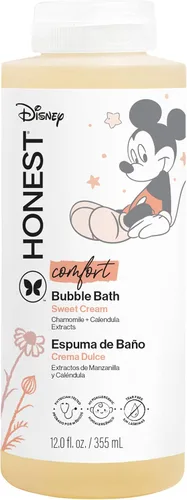 Vista 13 de The Honest Company Baño Espumoso de Burbujas, Suave para Bebé, De Origen Natural, Sin Lágrimas, Hipoalergénico, Nutrición de Almendra Dulce, 12 fl oz