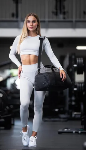 Vista 7 de Fitgriff Bolsa de gimnasio V2 para hombres y mujeres con compartimento para zapatos y artículos húmedos, bolsa de lona para viajes, deportes