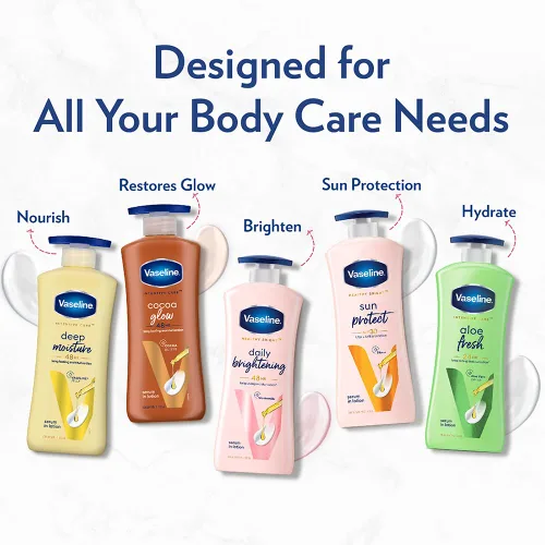 Vista 7 de Vaseline Intensive Care Cocoa Glow Loción Corporal, 13.5 fl oz Loción Hidratante