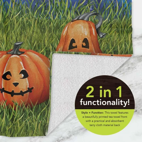 Vista 3 de Briarwood Lane Toalla de mano de gnomos de Halloween 26" x 18