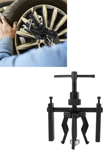 Vista 5 de Extractor de rodamientos interiores de 3 mandíbulas, juego de herramientas extractoras de engranajes internos de servicio pesado para quitar