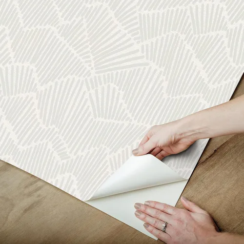 Vista 4 de Egypt Sherrod Papel tapiz autoadhesivo de 216 x 20.5 pulgadas, Grey Ridge & Valley