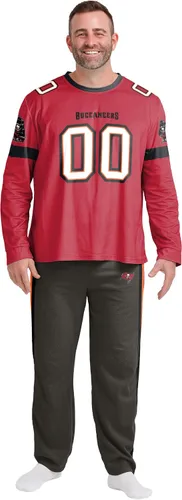 Vista 24 de FOCO NFL mens Nfl Team Logo Gameday Ready Jersey Pajama Set