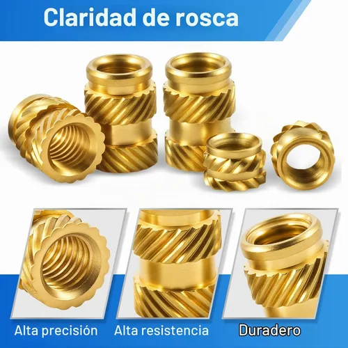 Vista 3 de Juego de 400 piezas de insertos roscados de latón para impresión 3D M2-M6 Kit
