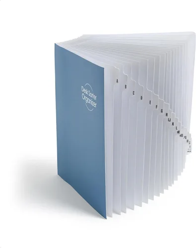 Vista 13 de SMEAD Clasificador de archivos alfabético expandible, color azul oscuro, tamaño carta, 20 divisores, pestañas laminadas, paquete de 5