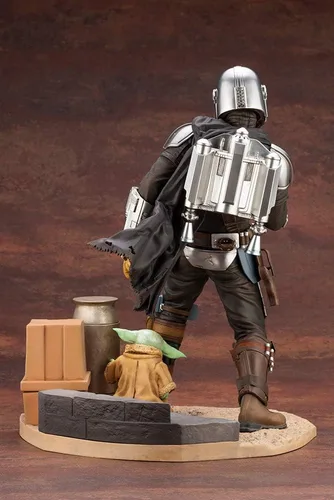 Vista 10 de Kotobukiya The Mandalorian & The Child ArtFX - Estatua de PVC, multicolor