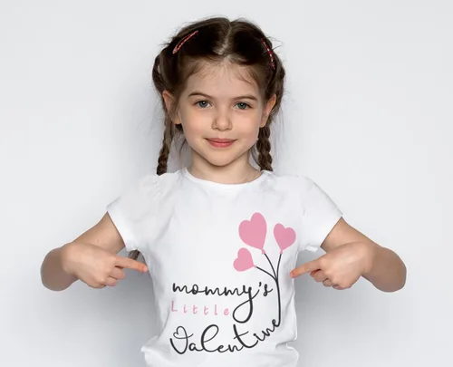 Vista 5 de Wild and Happy Mommy's Little Valentine Todder - Camiseta