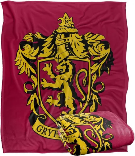 Vista 15 de Harry Potter Gryffindor Crest - Manta de tacto sedoso súper suave, 36 x 58 pulgadas