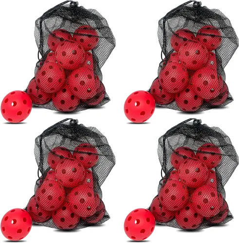 Vista 19 de 6 -Pack Pickleball Balls, 26 Holes Outdoor Pickleballs, High Elasticity & Durable Pickle Balls for All Style Pickleball Paddles Indoor Pickleballs