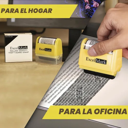 Vista 4 de ExcelMark - Sello de protección contra robo de identidad en forma de tubo