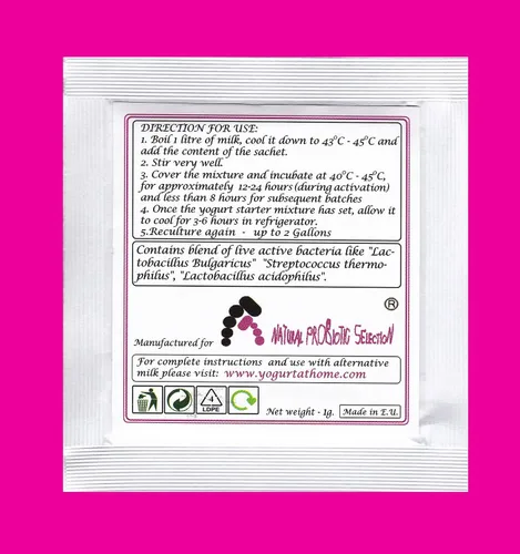 Vista 8 de Paquete de sobres liofilizados de cultivo para yogur Acidophilus