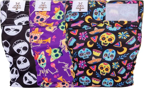 Vista 24 de CuteBone WWD28XS - Pañales lavables para perras, sin agujero para la cola, reutilizables, pantalones de entrenamiento para perritos, con cola