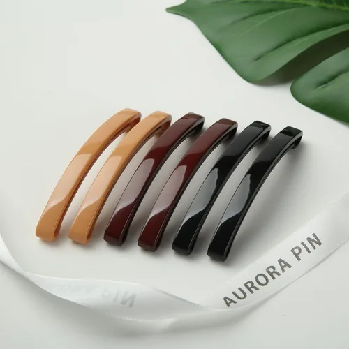 Vista 6 de Pinzas grandes de plástico para peinar, pinzas decorativas para medio recogido y cola de caballo, para niñas, mujeres con cabello muy fino y medio