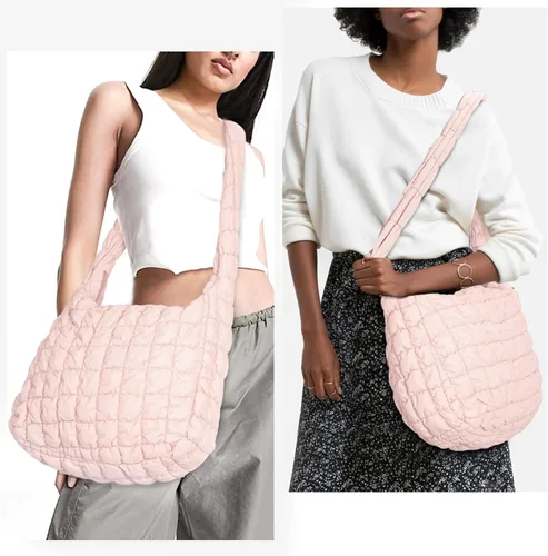 Vista 2 de Bolsa acolchada para mujer, bolsa acolchada ligera, bolsa acolchada para el hombro