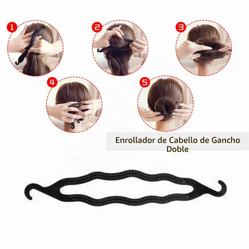 Vista 4 de Juego de 27 piezas de peinado, herramientas de diseño de cabello, accesorios para el cabello, kit de herramientas de modelado de cabello