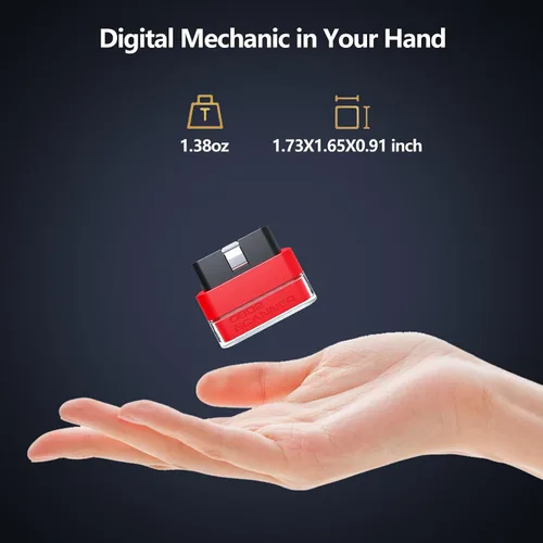 Vista 8 de Escáner OBD2 para Porsche, Benz, Ford, VW, Audi, Bluetooth OBD2 herramienta de diagnóstico para iOS y Android, verifica la luz del motor, lee