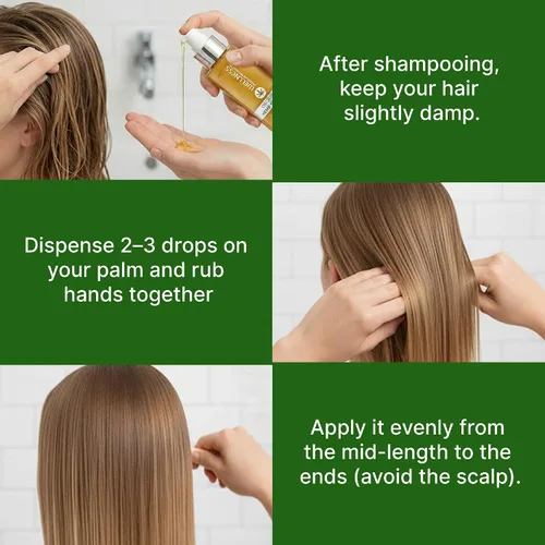 Vista 3 de Wellness Premium - Suero intensivo para el cabello con protección contra el calor, 3.4 fl oz This lightweight styling treatment nourishes with
